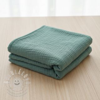 Dvojitá gázovina/mušelín green