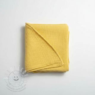 Dvojitá gázovina/mušelín soft yellow