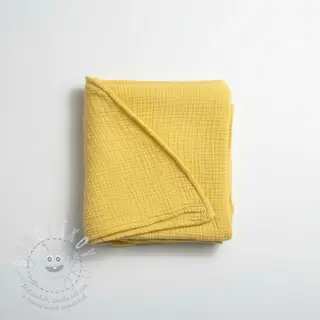 Dvojitá gázovina/mušelín soft yellow