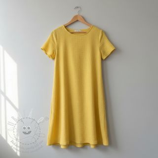 Dvojitá gázovina/mušelín soft yellow