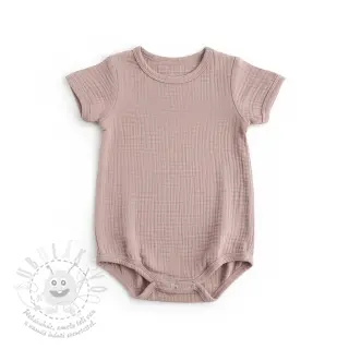 Dvojitá gázovina/mušelín old rose