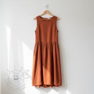 Dvojitá gázovina/mušelín terra ORGANIC