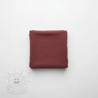 Dvojitá gázovina/mušelín rouge ORGANIC