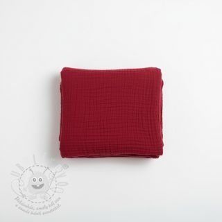 Dvojitá gázovina/mušelín red ORGANIC