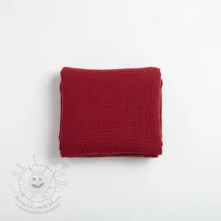 Dvojitá gázovina/mušelín red ORGANIC