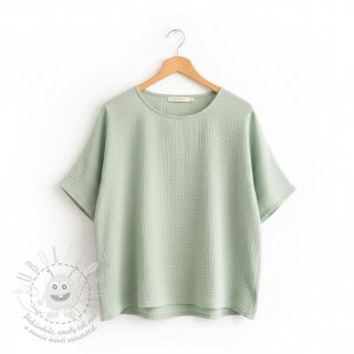 Dvojitá gázovina/mušelín mint ORGANIC