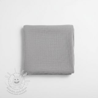 Dvojitá gázovina/mušelín grey