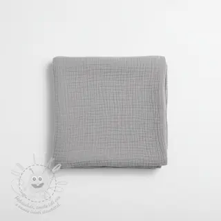 Dvojitá gázovina/mušelín grey