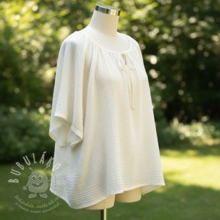 Dvojitá gázovina/mušelín ecru