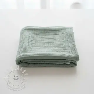 Dvojitá gázovina/mušelín dark mint