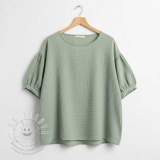 Dvojitá gázovina/mušelín dark mint