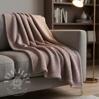 Fleece TEDDY DOUBLE SIDED blush