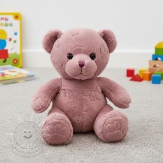 Fleece Paw prints powder pink