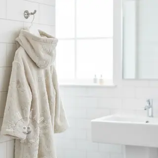 Fleece Paw prints ecru