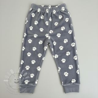 Wellness Fleece Dog paw light grey