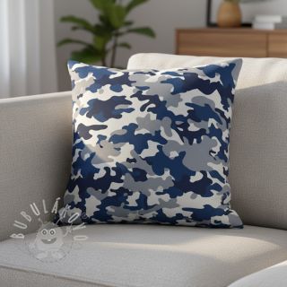 JEANS DENIM STRETCH Camouflage blue