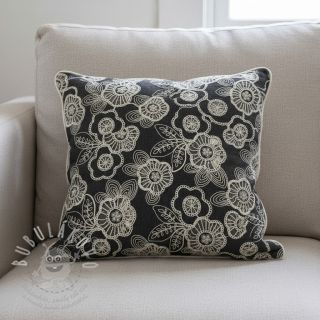 Bavlněná látka JEANS EMBROIDERY Niva design C