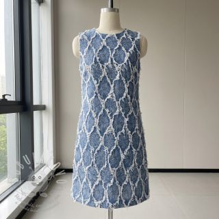 JEANS DENIM Ruffia Flowers design A