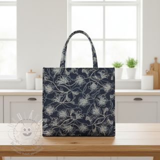 Bavlněná látka JEANS EMBROIDERY Lisa design A