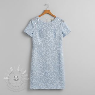 JEANS JACQUARD Animal skin light blue