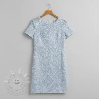 JEANS JACQUARD Animal skin light blue