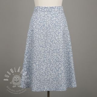 JEANS JACQUARD Animal skin light blue