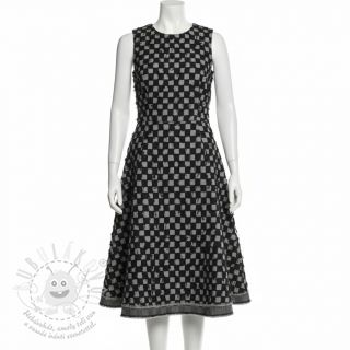 JEANS Check Jacquard BLACK