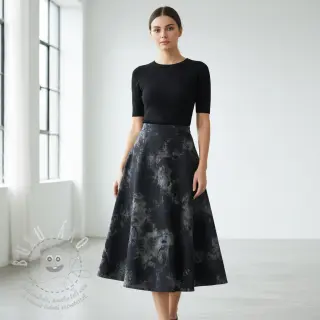 JEANS TIE DYE black
