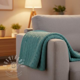 Pletenina jacquard Cably dark green