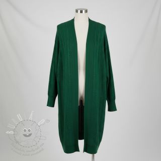 Pletenina jacquard Cable forest green