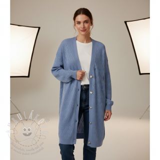 Pletenina jacquard Diamond baby blue