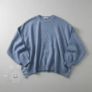 Pletenina jacquard Diamond baby blue