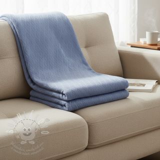 Pletenina jacquard Diamond baby blue