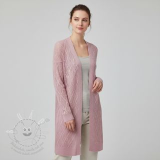 Pletenina jacquard Diamond light pink