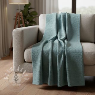 Pletenina jacquard Diamond ocean blue