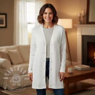 Pletenina jacquard Diamond off white