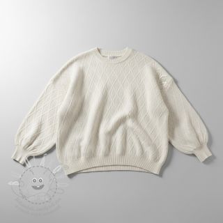 Pletenina jacquard Diamond off white