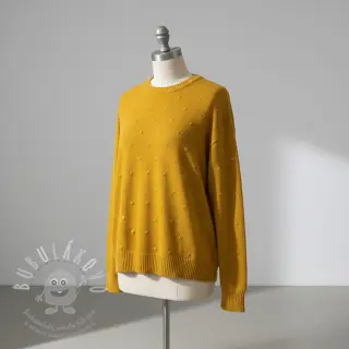Svetrovina BIG KNIT DOT ochre