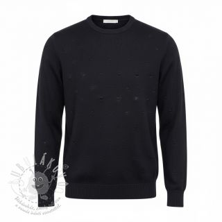 Svetrovina BIG KNIT DOT black