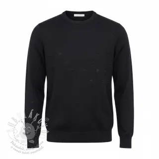 Svetrovina BIG KNIT DOT black