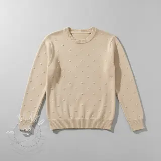 Svetrovina BIG KNIT DOT naturals