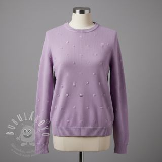 Svetrovina BIG KNIT DOT violet