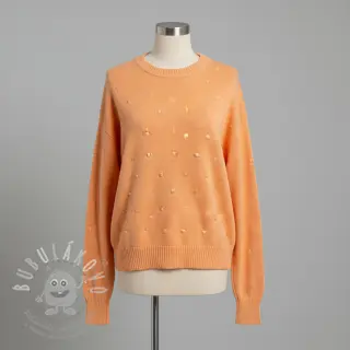 Svetrovina BIG KNIT DOT peach