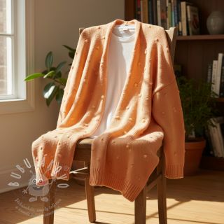 Svetrovina BIG KNIT DOT peach