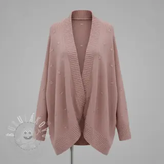Svetrovina BIG KNIT DOT old pink