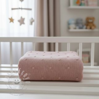 Svetrovina BIG KNIT DOT old pink