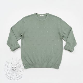 Svetrovina BIG KNIT DOT old green