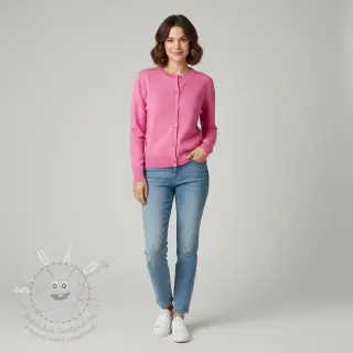 Svetrovina BIG KNIT DOT pink
