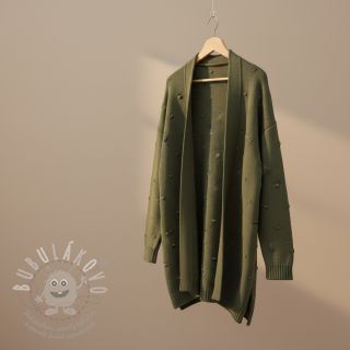 Svetrovina BIG KNIT DOT camo green