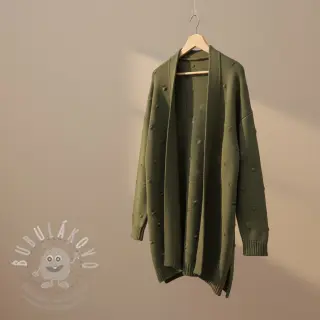 Svetrovina BIG KNIT DOT camo green